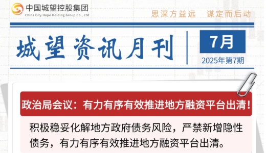 城望資訊7月刊丨有力有序有效推進地方融資平臺出清！